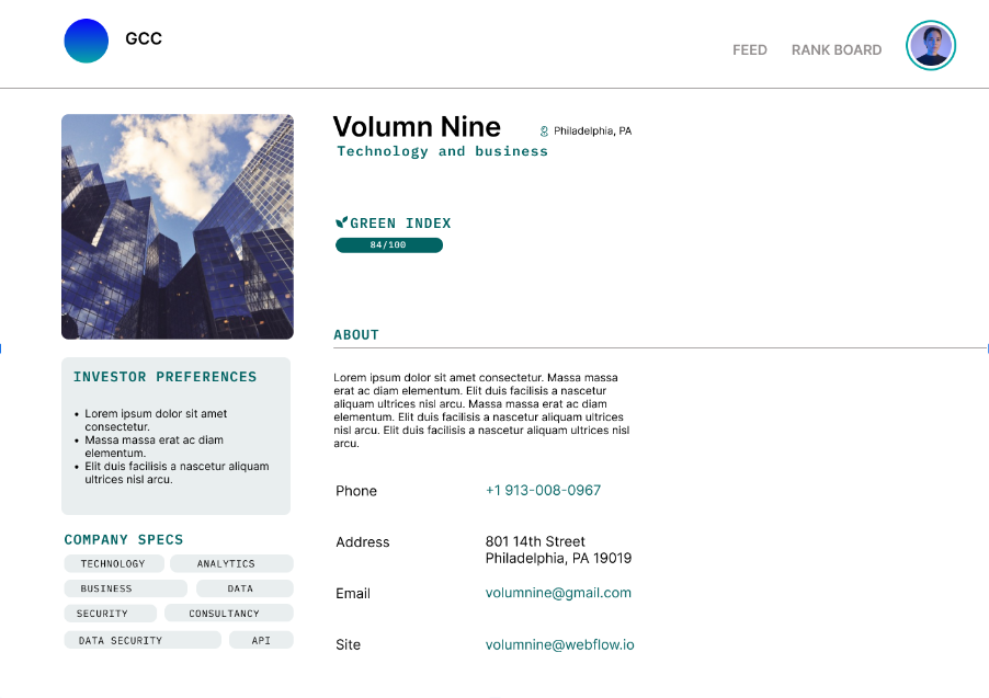 Sample GCC Business Profile